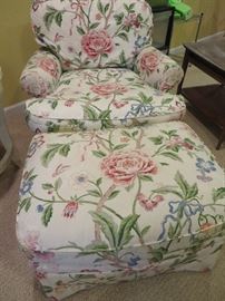 Custom Chair & Ottoman