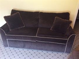 Sofa Sleeper with Contrast Piping  by Sleephaven