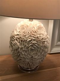close-up of lamp made of Shells