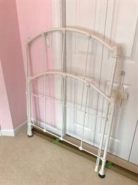 Twin iron bed frame