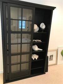 Great look double sliding door bookcase
