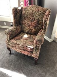 Wing back floral ArmChair