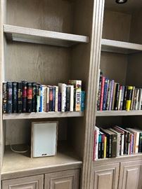 Books - religon, science fiction, Klipsch Speakers - also subwoofer and 50" Flatscreen TV