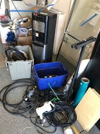 Water Cooler - loads of boat cables, andirons