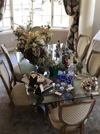 Gorgeous German crafted Dining room set - waterford decanter, bohemian glass czech glasses
