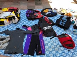 Wet Suits - innertubes for fun on lakes, life kackets