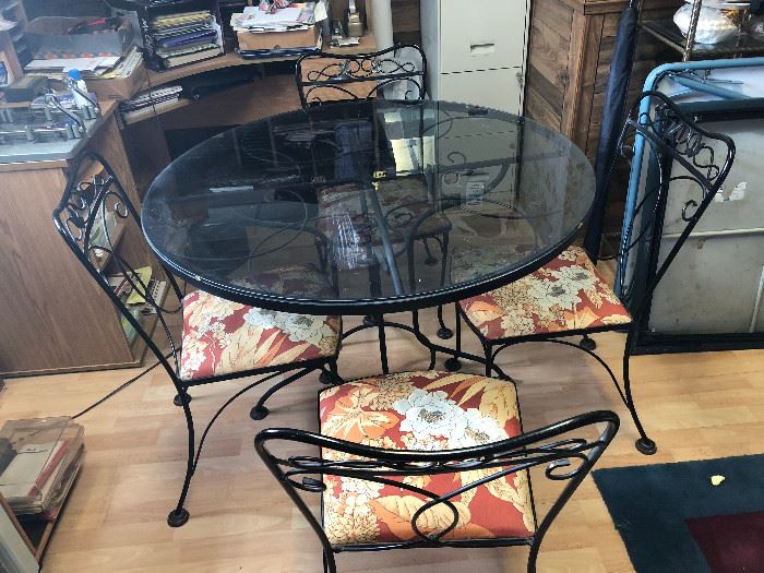 Wrought Iron Table and 4 Chairs  https://www.ctbids.com/#!/description/share/5996