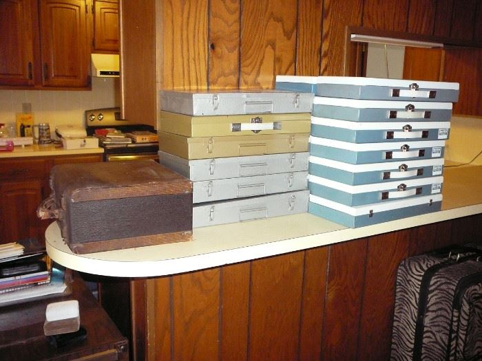 Vintage Slide Boxes - no slides 