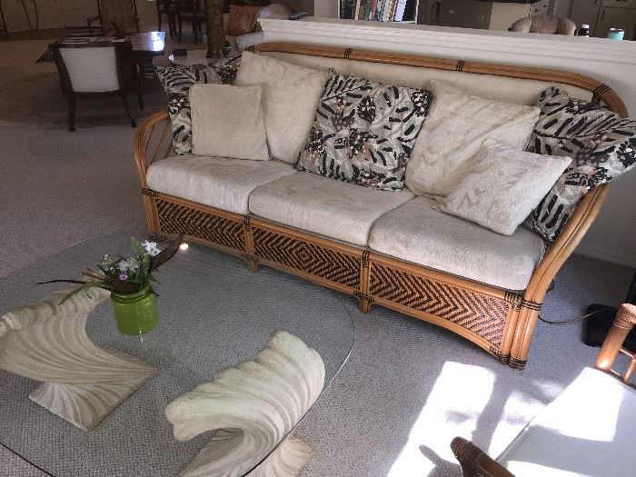 Bamboo frame sleeper sofa