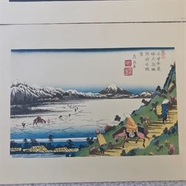Vintage Japanese woodblock print