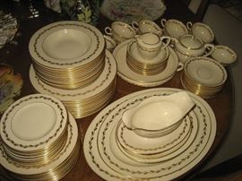 Lenox "Golden Wreath" china 