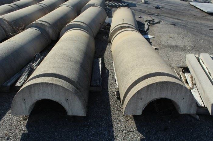 2 Precast Concrete Column halves