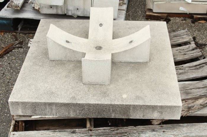 3 Pieces of 36" Precast Concrete