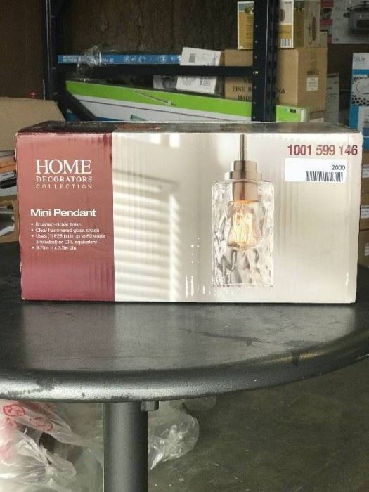 New in box mini pendant light fixture