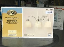 Hampton Bay 3 light vainty fixture