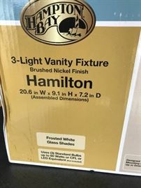 Hampton Bay 3 light vainty fixture