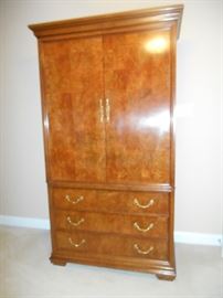 Hickory and White Armoire
