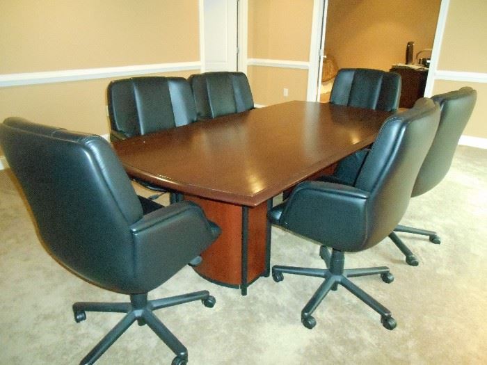 Professional Conference Table with 6 Chairs