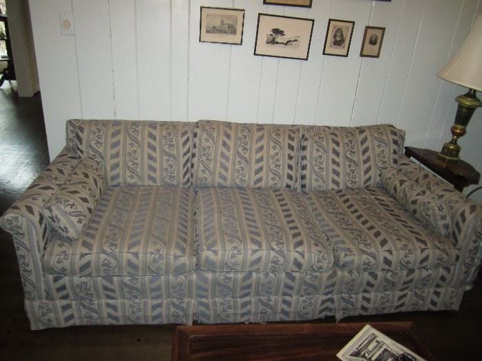 Gray green sofa