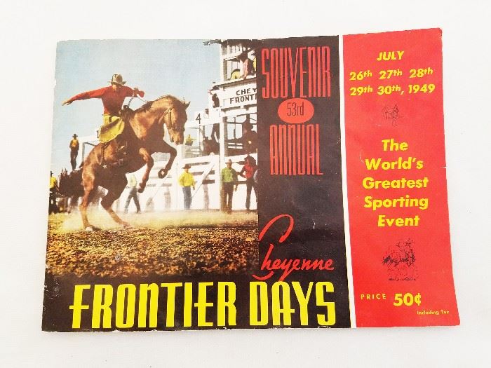 1949 Program 53rd Cheyenne Frontier Days Rodeo