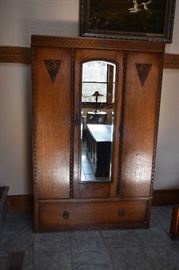 Vintage Art Deco Style Armoire 46" X 16 1/2" X 72"