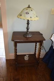Antique Oak End Table