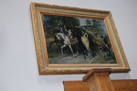 Original Oil Beautiful Ornate Gold Frame 30" X 40" 