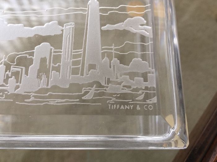 Tiffany & Co. etched trinket box
