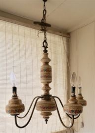 Vintage Floral Design Chandelier