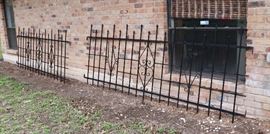 1970's Iron Fencing / Railing (4 pieces)