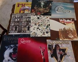 Vintage Vinyl Records - Queen, Alice Cooper, Chicago, Led Zeppelin, Jimi Hendrix, Three Dog Night & Steppenwolf
