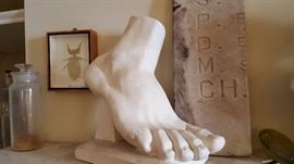 Large plaster foot!
