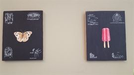 Cara Wood-Ginder original blackboard paintings