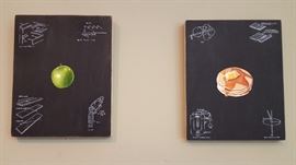 Cara Wood-Ginder original blackboard paintings
