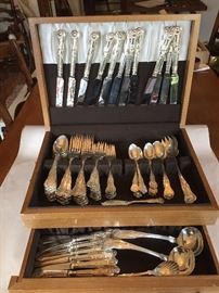 Georgian House SS Flatware for 12
+ extras