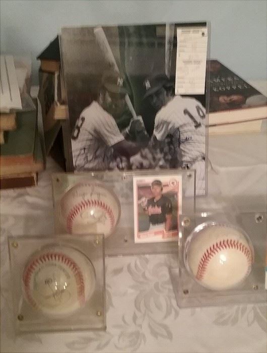 Signed baseballs