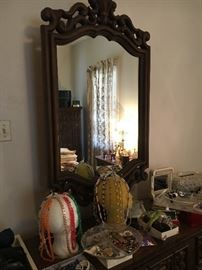 Mirror over dresser