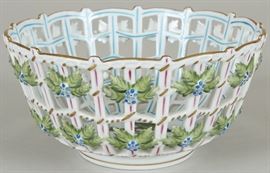 Herend openwork basket