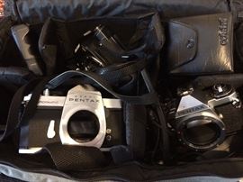 Pentax cameras and lenses