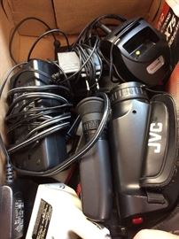 Assorted JVC video camcorder pieces