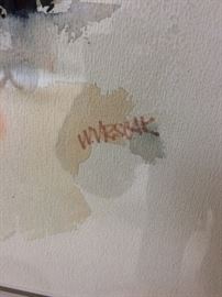 Signature on watercolors