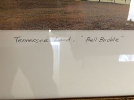 Tennessee Land Bell Buckle