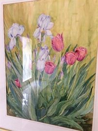 Iris and Tulips by N. Whitbeck