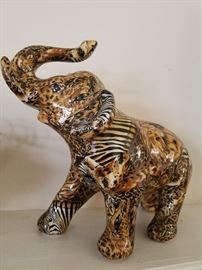 Beautiful high glaze animal print elephant