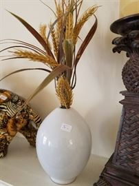 oval ceramic vase 