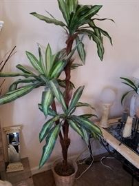 Faux palm plant