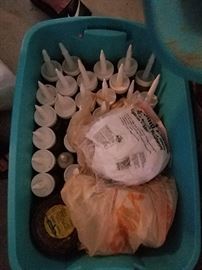 Caulking and lots of building supplies