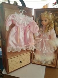 vintage porcelain doll in wardrobe vox5