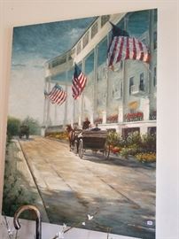 Beautiful plantation painting. Authentic painting on canvas.