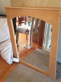 solid wood mirror